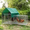 Metal Chicken Coop, Chicken Run Chicken Tunnels With Cover