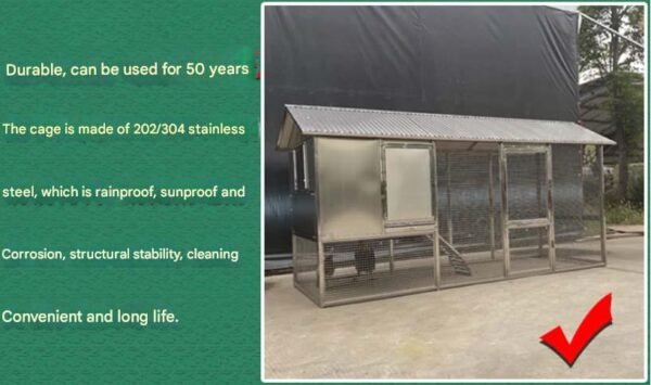 Mobile Metal Ecological Free-Ranging Free-range Chicken Coop