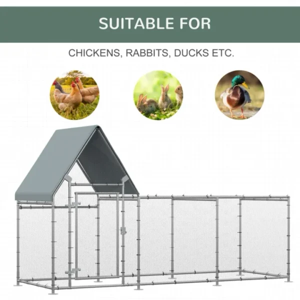 Waterproof Roofs Durable 21 to 50m² Chicken Coop