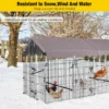 Metal Chicken Coop Run With Waterproof Cover Chicken House