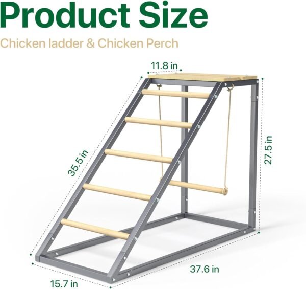Chicken Coop Roosting Perch Essentials：Perfect for Backyard Poultry, Easy Installation