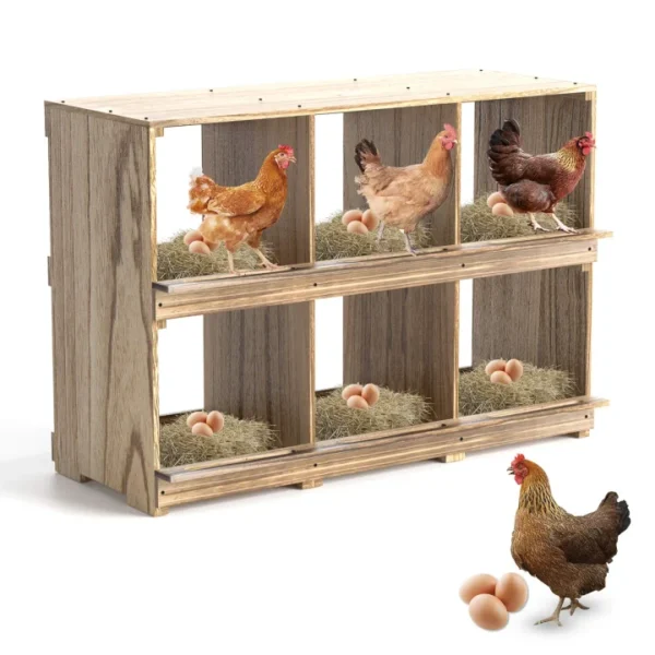Chicken Nesting Boxes, Compartment Nest Box Wall Mount