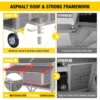 Mobile Chicken Coop with Nesting Box and Wheels with Strong Iron Frame, Durable Waterproof