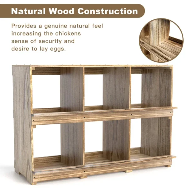 Chicken Nesting Boxes, Compartment Nest Box Wall Mount