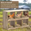 Chicken Nesting Boxes, Compartment Nest Box Wall Mount