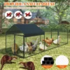 Large Metal Chicken Coop, Chicken Run With Cover