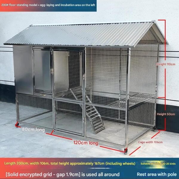 Mobile Metal Ecological Free-Ranging Free-range Chicken Coop