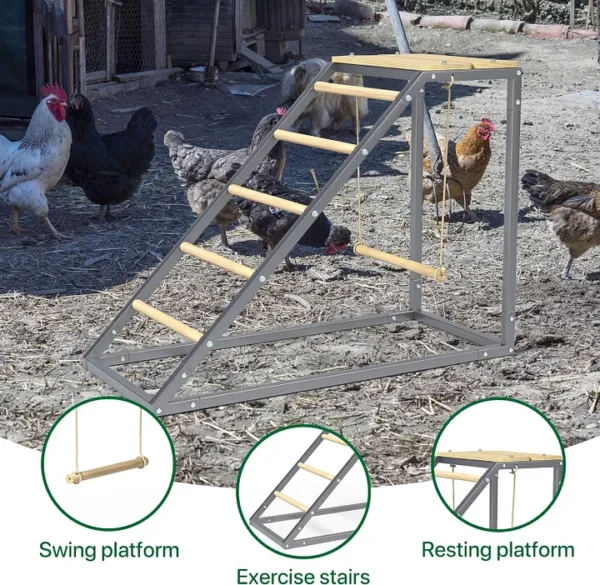 Chicken Coop Roosting Perch Essentials：Perfect for Backyard Poultry, Easy Installation