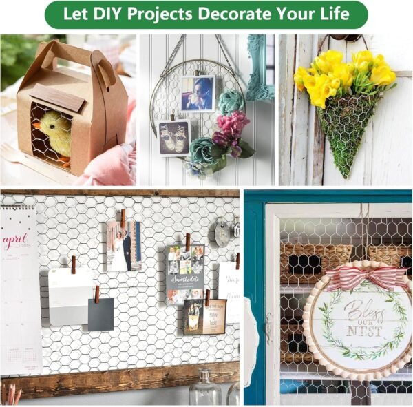 DIY Chicken Wire Fencing, Poultry Garden Fencing Barrier