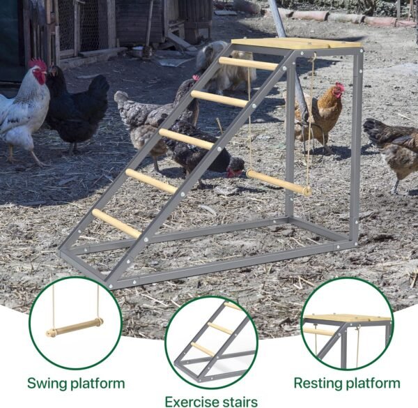 Chicken Coop Roosting Perch Essentials：Perfect for Backyard Poultry, Easy Installation