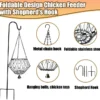 Hanging Chicken Feeding Station, Veggie Treat Ball Boredom Toys for Chicken/Hens/Ducks/Quails/Parrots