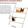 Chicken Coop Roosting Perch Essentials：Perfect for Backyard Poultry, Easy Installation &,Farm Roost Toys for Chickens