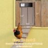 Automatic Chicken Coop Door Solar Powered with Remote Control & 4 Modes