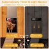 Automatic Chicken Coop Door Solar Powered with Remote Control & 4 Modes