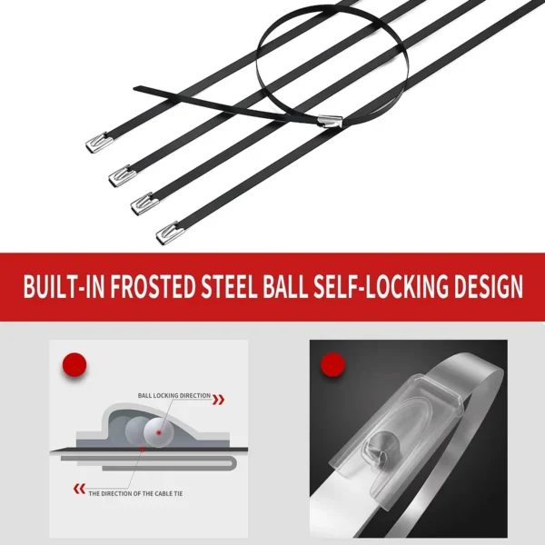 dfb3c2611e62fb286e953cd41d16deaa Multifunctional Self-Locking Metal Zip Ties: Versatile & Durable Binding Solution