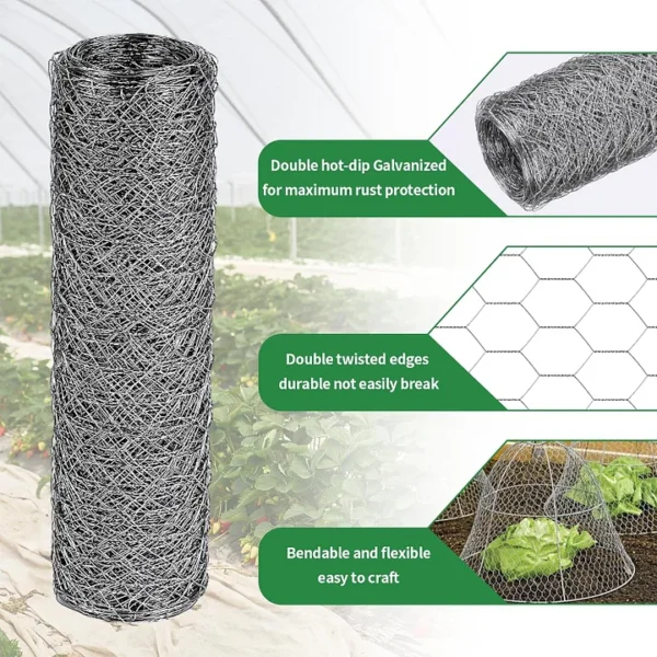 DIY Chicken Wire Fencing, Poultry Garden Fencing Barrier