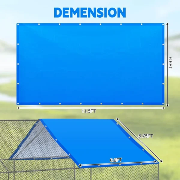 2 Pcs Chicken Coop Cover Waterproof for Outdoor & Yard