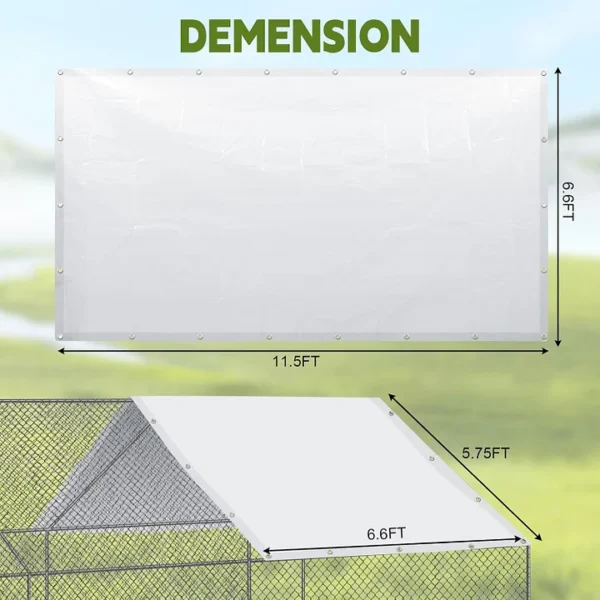 2 Pcs Chicken Coop Cover Waterproof for Outdoor & Yard