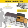 Mobile All-Around Iron Frame Automatic Door Chicken Coop