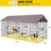 Metal Chicken Coop Run With Waterproof Cover Chicken House