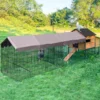 Metal Chicken Coop Run With Waterproof Cover Chicken House