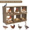 Chicken Nesting Boxes, Compartment Nest Box Wall Mount