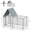 Waterproof Roofs Durable 21 to 50m² Chicken Coop