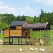 Mobile All-Around Iron Frame Automatic Door Chicken Coop