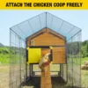Metal Chicken Coop Run With Waterproof Cover Chicken House