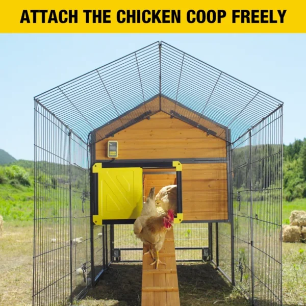 Metal Chicken Coop Run With Waterproof Cover Chicken House