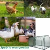 Portable Chicken Run Hen Coop,Walk-in Poultry House, 10 Stakes in Backyard and Farm