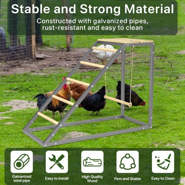 Chicken Coop Roosting Perch Essentials：Perfect for Backyard Poultry, Easy Installation
